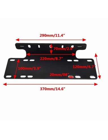 Στήριγμα Προβολέων Led, Μεταλλική Μαύρη Led Bar...