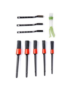 Amio Car detailing brush set, 9pcs
