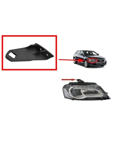 Right headlight repair kit for Audi A3 8P...