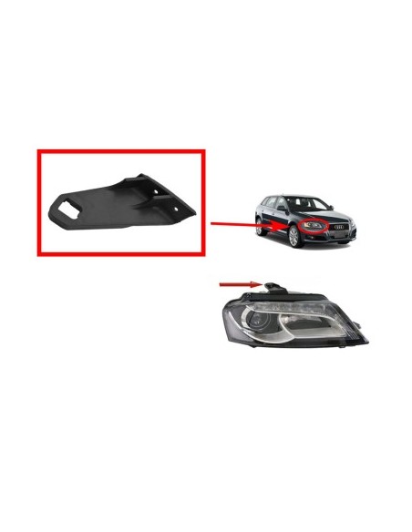 Right headlight repair kit for Audi A3 8P Facelift 2008-2012 - HBA38P / 8P0998122A