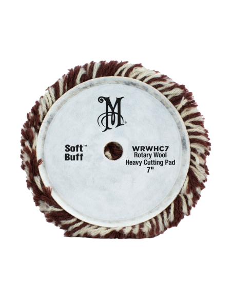 Burete Polish de Lana Abaraziva Meguiar's Soft Buff Rotary Heavy Cutting Wool Pad 180mm