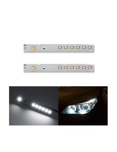 Set of 2 LED eyebrow modules, side headlight eyelid for BMW E60 Facelift