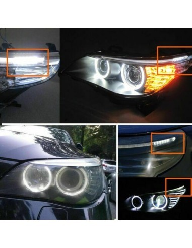 Set of 2 LED eyebrow modules, side headlight...