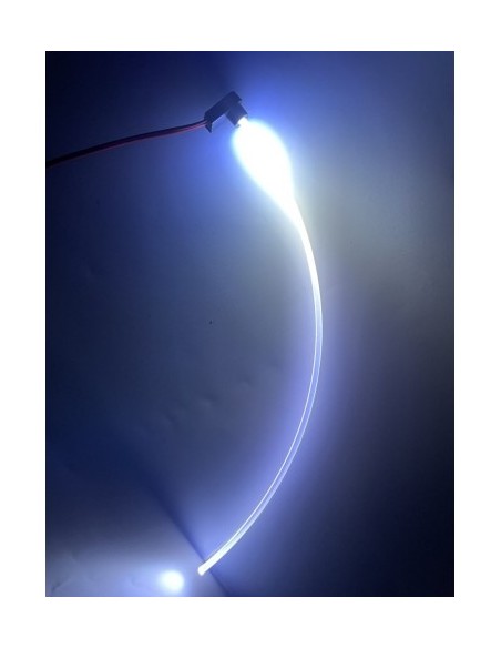 White Ambient Lights with a LED Source and 1m Fiber Optic