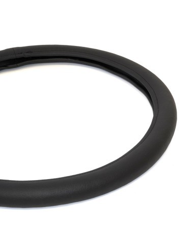 Black Eco Leather Steering Wheel Cover 40-42 Cm