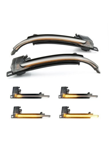 Set of 2 Dynamic LED Mirror Indicators for Audi...