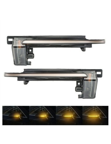 Set of 2 Dynamic LED Mirror Indicators for Audi...