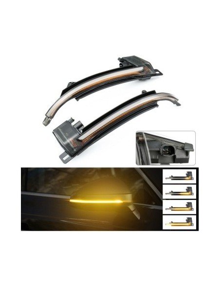 Set of 2 Dynamic LED Mirror Indicators for Audi A3, A4, A5, A6, A8, Q3