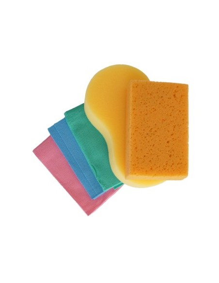 Mega Drive Car Cleaning Sponge and Cloth Set