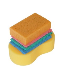 Mega Drive Car Cleaning Sponge and Cloth Set 2