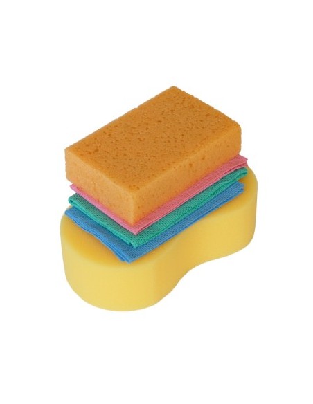Mega Drive Car Cleaning Sponge and Cloth Set