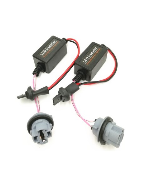 Set of 2 Error Cancellers / LED Decoders W21W T20 with Single Filament