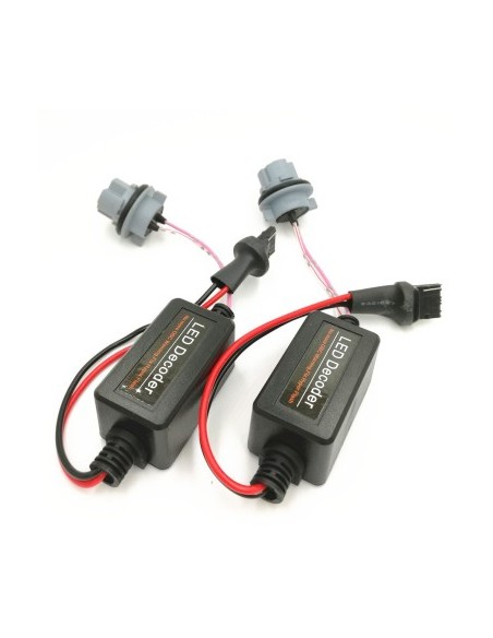 Set of 2 Error Cancellers / LED Decoders W21W T20 with Single Filament