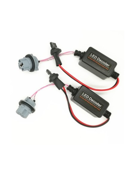 Set of 2 Error Cancellers / LED Decoders W21W T20 with Single Filament