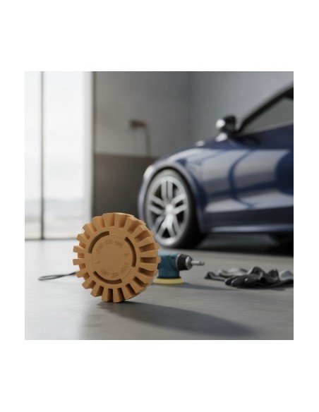 Rubber Disc for Removing Adhesive and Sticker, Xenon Bright