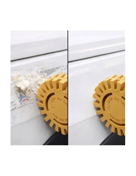 Rubber Disc for Removing Adhesive and Sticker, Xenon Bright