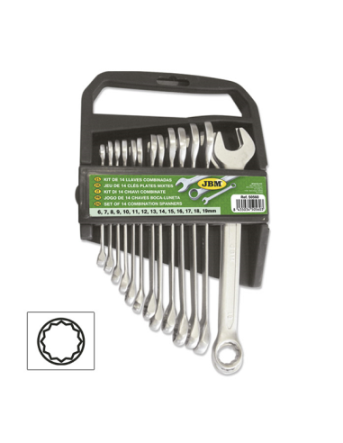 14-Piece Chrome Finish Wrench Set