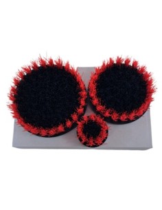 Koch Chemie Drill Brush Set Hard Red Textile Cleaning...