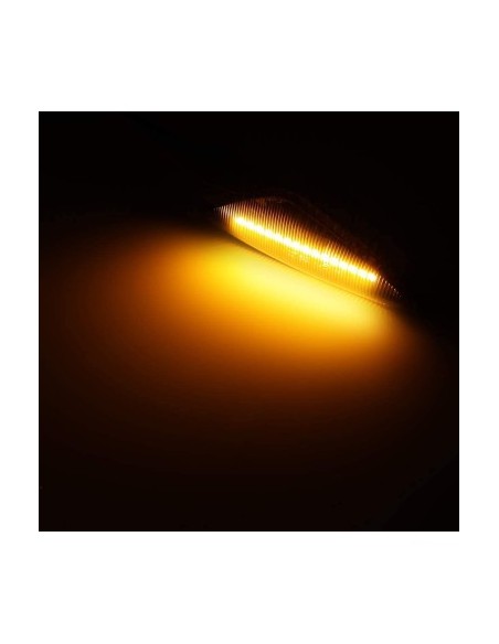 Set of 2 Dynamic LED Wing Turn Signals, Sequential with Smoke Glass for BMW X3 F25, X5 E70, X6 E71