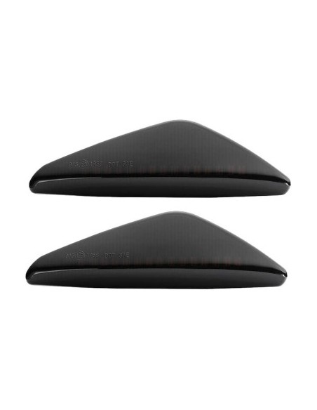 Set of 2 Dynamic LED Wing Turn Signals, Sequential with Smoke Glass for BMW X3 F25, X5 E70, X6 E71