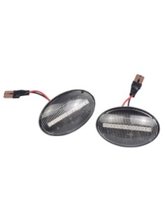 Set of 2 Dynamic LED Wing Indicators with Clear Glass for...