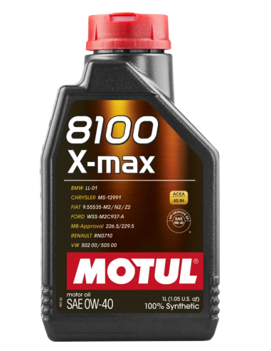MOTUL 8100 X-Max 0W40 Engine Oil 1L