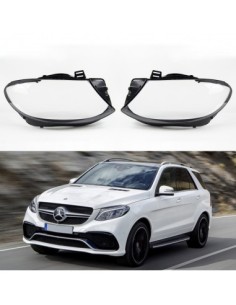 Set of 2 Headlight Glasses for Mercedes GLE W166 (2015 -... 2