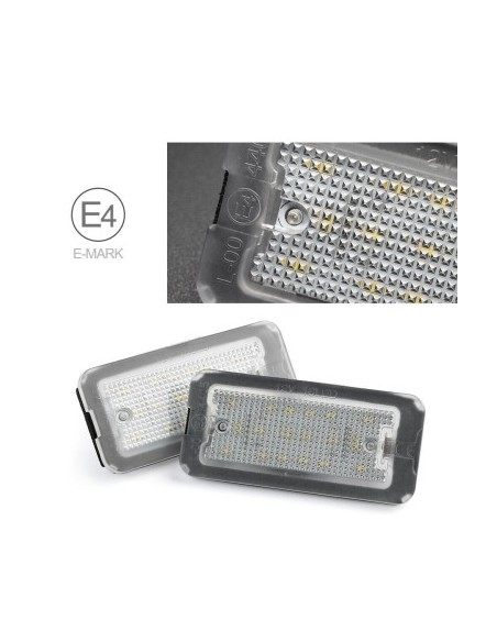 Set of 2 LED License Plate Lights for Fiat 500, 500C 2009-2015 European Model