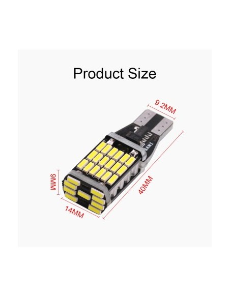 Led Авто Canbus T15 (W16W) 45 Smd 4014 12V - T15-4014-45LED-PORTOCALIU