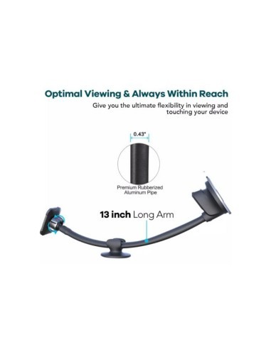 Magnetic car phone holder with suction cup for...