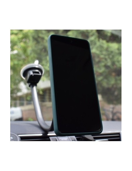 Magnetic car phone holder with suction cup for windshield