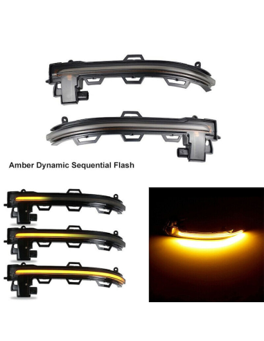 Set 2 Dynamic LED Mirror Indicators for BMW X3,...