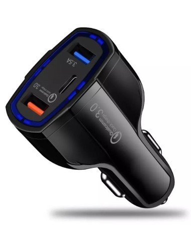 Φορτιστής αυτοκινήτου 12-24V Fast Charge με...