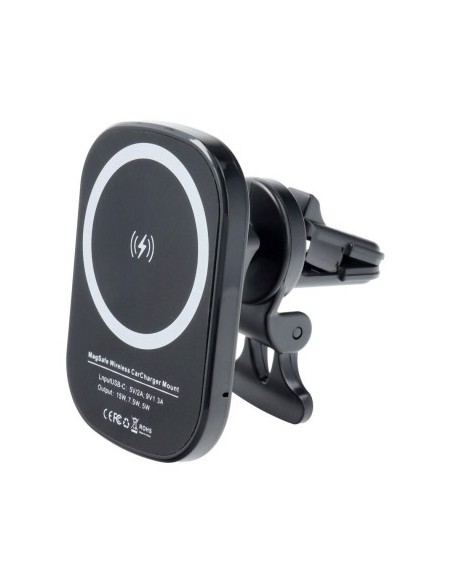 MagSafe Magnetic Car Mount with 15W Fast Wireless Charging QC3.0 Qi Standard - CWCPH-D10