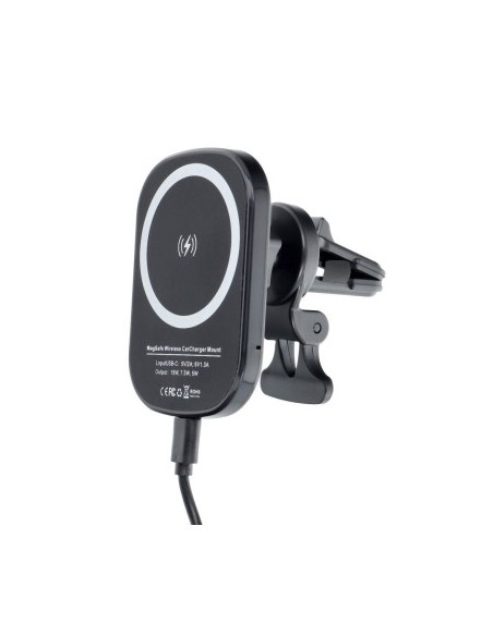 MagSafe Magnetic Car Mount with 15W Fast Wireless Charging QC3.0 Qi Standard - CWCPH-D10
