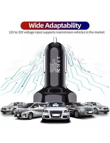 Car charger 12-24V Fast Charge with USB port...