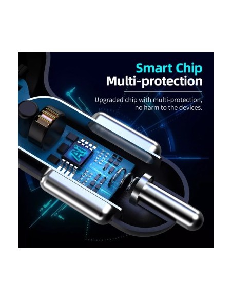 Autós töltő 12-24V Gyors Töltés USB porttal és QC3.0 - BK358