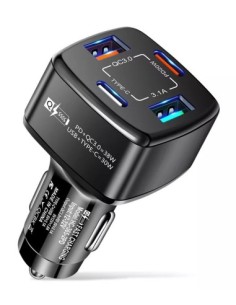 Φορτιστής αυτοκινήτου 12-24V Fast Charge με θύρα PD 20W...
