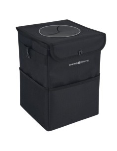 Car trash can with lid, storage pockets, foldable, 12L,...