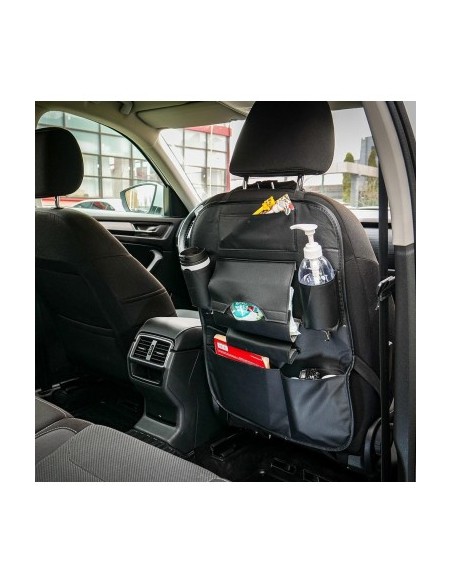 Multi-functional black car seat organizer Mega drive