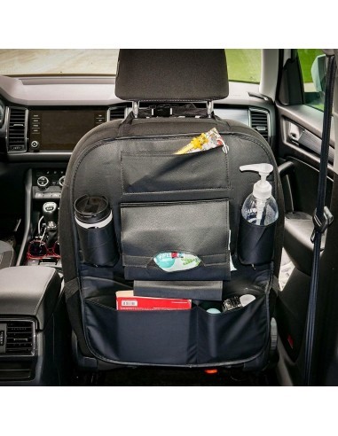 Multi-functional black car seat organizer Mega...