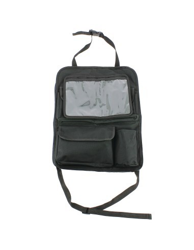Chair back organizer with tablet holder, CAR+
