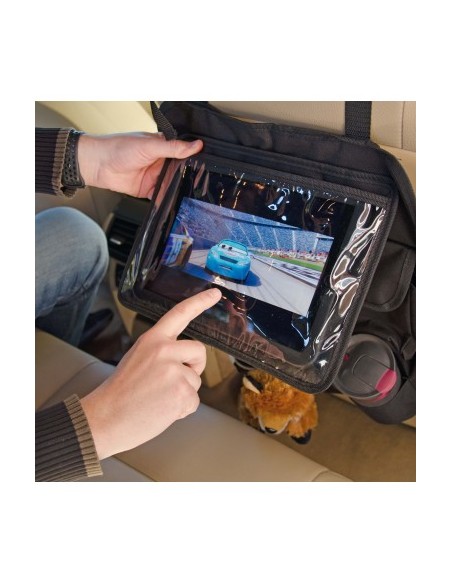 Chair back organizer with tablet holder, CAR+