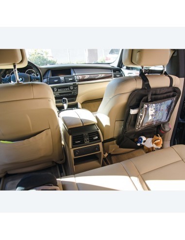 Chair back organizer with tablet holder, CAR+