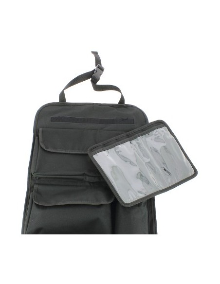 Chair back organizer with tablet holder, CAR+