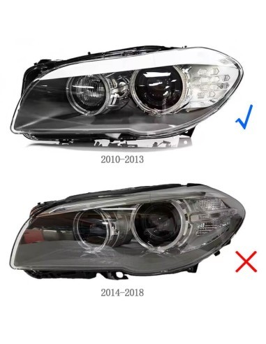 DRL Headlight Repair Fiber Set Right for BMW 5...