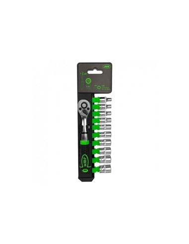 72-Tooth Ratchet Wrench Set 1/4 with 12 Sockets