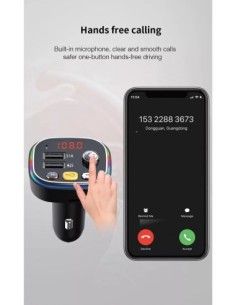 FM Modulator 12-24V Bluetooth 5.0 with car charger Fast... 2