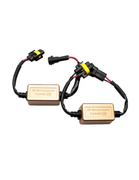 Set of 2 LED Error Canceller for H8, H9, H11 Bulbs 12V