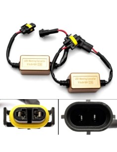 Set of 2 LED Error Canceller for H8, H9, H11 Bulbs 12V 2